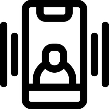 recommend clip art: smartphone icon. vector line icon for your website, mobile, presentation, and logo design.