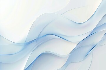 Abstract Blue and White Wavy Lines Background
