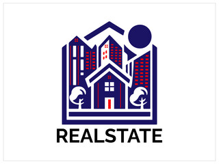 Fototapeta premium Realstate design vector,house logo templete 