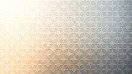 Honeycomb Floral Geometric Seamless Pattern with Cream Elements