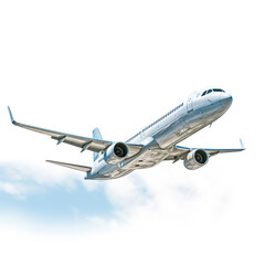 airplane isolated on white background