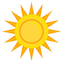 sun icon vector illustration