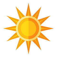 sun icon vector illustration