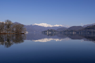 The lake of Orta, Italy