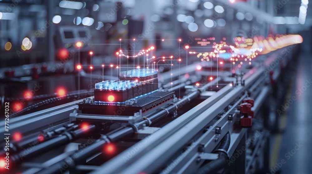 Poster dive into the industrial iot, optimized factory automation and data management