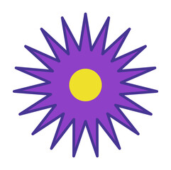 Shining star or abstract flower design, vector