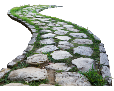 A photo of home footpath isolated on transparent background
