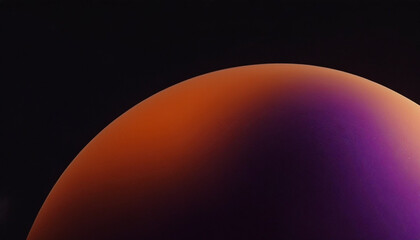 Orange and purple abstract sphere