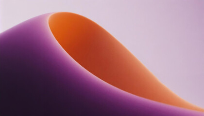 Orange and purple abstract soft smooth shape