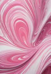 liquid marbled pink paint swirls frozen in an abstract futuristic 3d  isolated colorful background