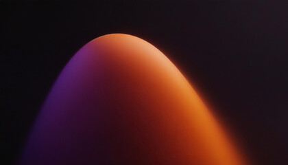 Orange and purple abstract soft smooth shape