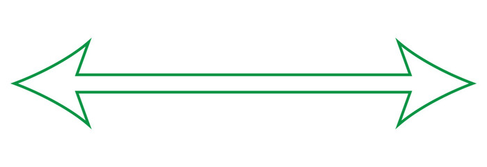 Obraz premium Dual semi circle arrow. Vector illustration. Semicircular curved thin long double ended arrow. Long arrow vector icon. Black horizontal double arrow. Vector 10 Eps. Black simple symbol for measuring.