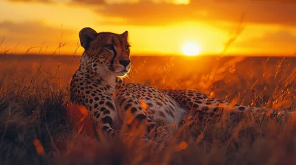 Poster Embrace the simplicity of wildlife encounters on a safari adventure © teera