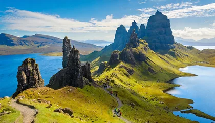 Meubelstickers Old Man of Storr rock formation at Isle of Skye © Marisa
