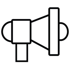 megaphone icon editable stroke 