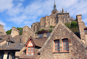 France. The ancient abbey of Mont Saint Michel in Normandy.