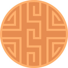 Chinese Circle Geometric Symbol