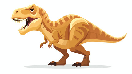 Cartoon Tyrannosaurus Rex character isolated on white