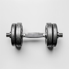 Fototapeta premium Dumbbell on white background