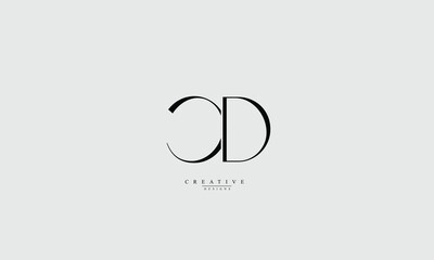 Alphabet letters Initials Monogram logo CD DC C D