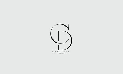 Alphabet letters Initials Monogram logo CD DC C D