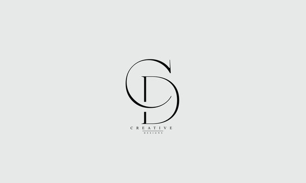 Alphabet letters Initials Monogram logo CD DC C D