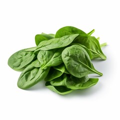 Obraz premium Spinach isolated on white background