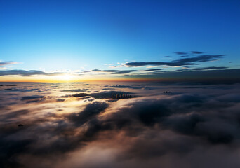 In the realm of the clouds, where dreams dance on the wind.