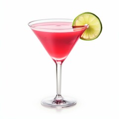 Cosmo Lite Cocktail, isolated on white background