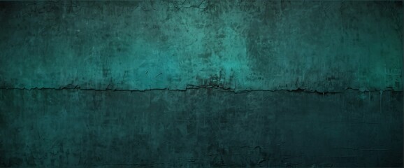 Fototapeta premium Jade green to turquoise blue color gradient wall texture grunge rough abstract with scratches and small cracks from Generative AI