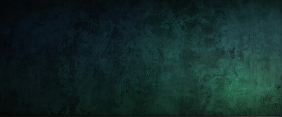 Fototapeta premium Midnight blue to forest green color gradient wall texture grunge rough abstract with scratches and small cracks from Generative AI