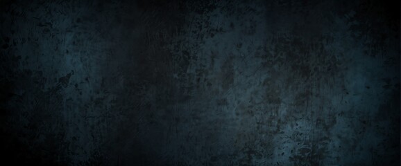 Obraz premium Midnight blue to obsidian black color gradient wall texture grunge rough abstract with scratches and small cracks from Generative AI