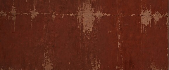 Red wall texture grunge rough abstract wall texture grunge rough abstract with scratches and small cracks from Generative AI