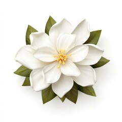 Obraz premium Jasmine Flower, isolated on white background