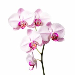 Fototapeta premium Orchid Flower, isolated on white background