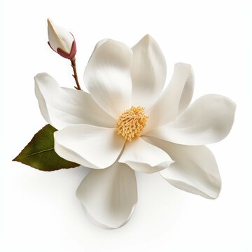 Magnolia Flower, isolated on white background