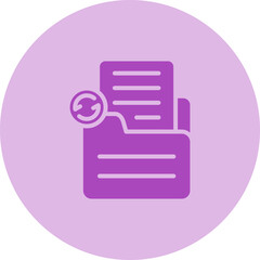 Document Sync Vector Icon