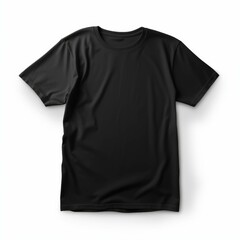 Black T-Shirt isolated on white background