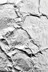 Silver foil texture background depicts a shiny metallic surface with a reflective, textured finish.