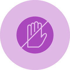 Obraz premium Restriction Vector Icon