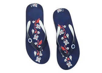 womens eva flip-flop isolated on white background