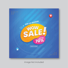 Fototapeta premium big sale, super sale, black Friday sale, exclusive sale social media banner and Instagram post design template