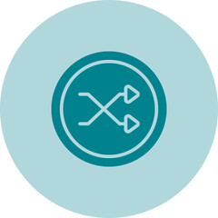 Shuffle Icon Vector Icon