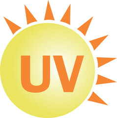UV sun icon PNG 6