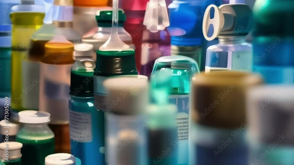 Poster a display of inhalers and nebulizers used for respiratory illnesses highlighting the importance of p