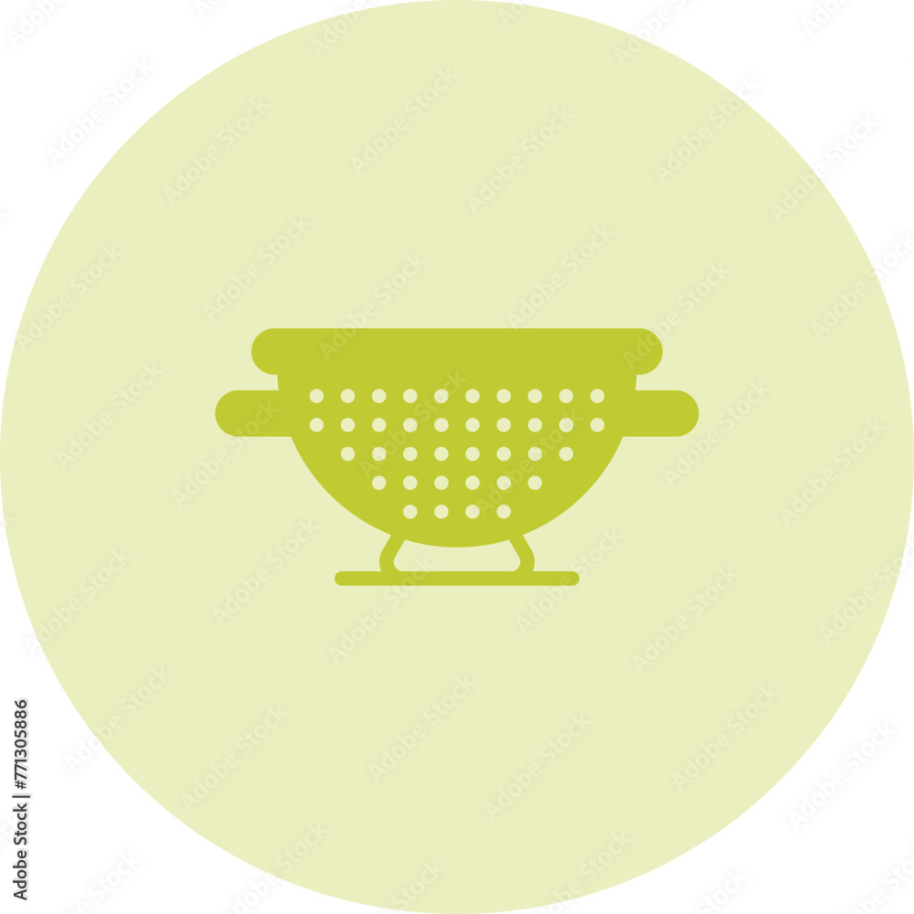 Wall mural colander vector icon