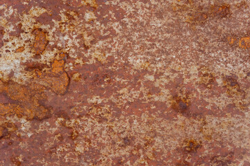 Texture of painted rusty metal. Very old rusty metal surface.