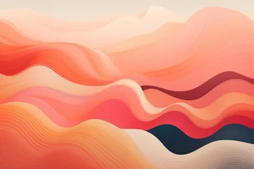 Poster AI-generated abstract landscape with organic shapes © Michael Böhm