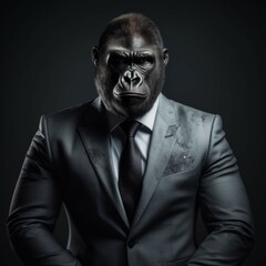 Fototapeta premium Gorilla in a suit