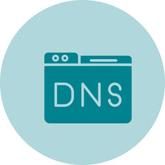 Domain DNS Management Vector Icon